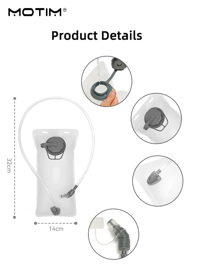 موتيم حقيبة ظهر للركض مع نظام ترطيب، حقيبة خفيفة الوزن مع حقيبة مياه سعة 2 لتر، حقيبة ظهر نهارية للمشي لمسافات طويلة والجري وركوب الدراجات وسباق الماراثون للنساء والرجال - Image 5